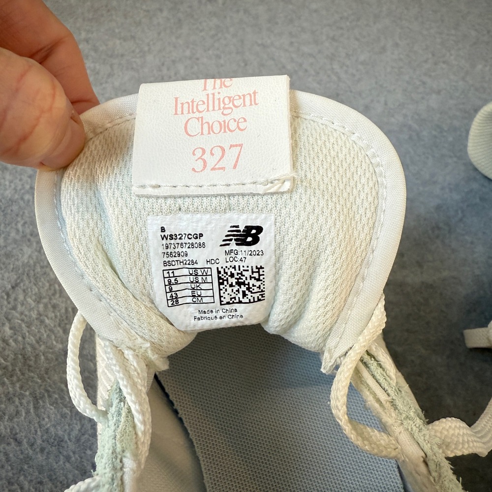 New Balance‎ x CALIA 327 Lifestyle White Mint Sneakers Shoes Womens Size 11 - Picture 9 of 11